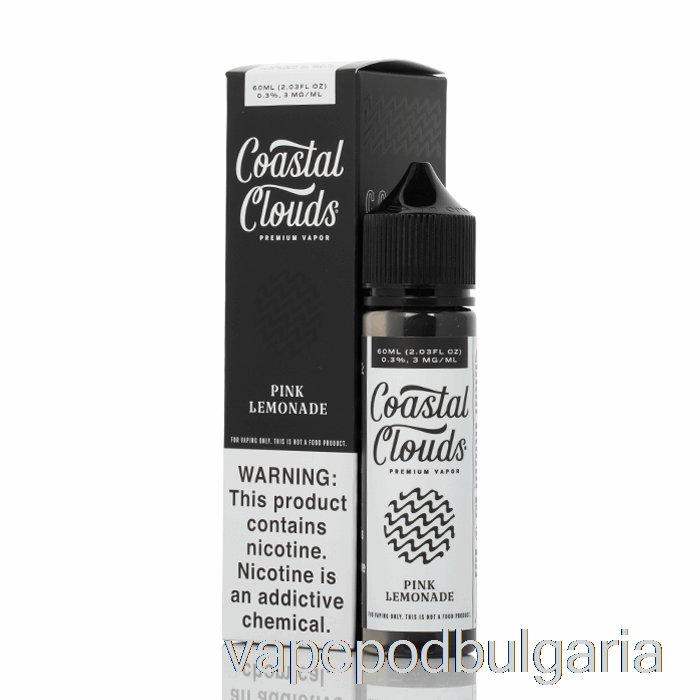 Vape 10000 Дръпки Pink Lemonade - Coastal Clouds Co. - 60 мл 3 мг